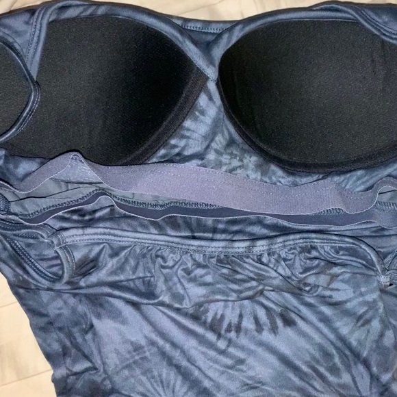 WOMEN'S COOL BLK PRINTED FLOWY BRA MED - Picture 3 of 3